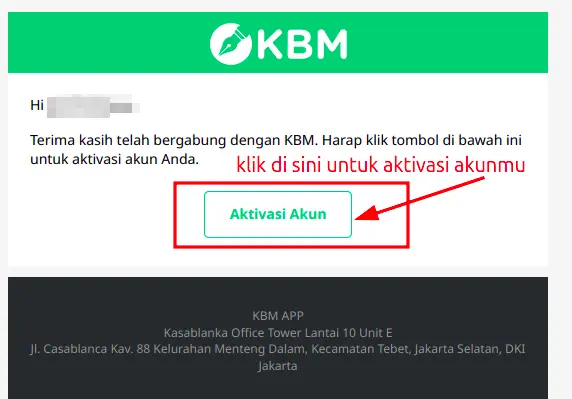 aktivasi akun