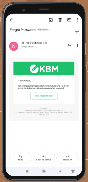 klik ubah sandi