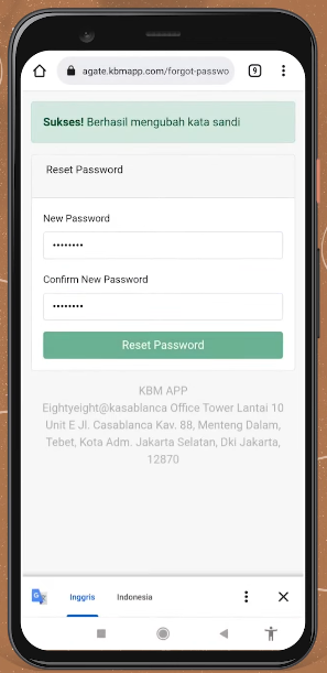 buat sandi baru