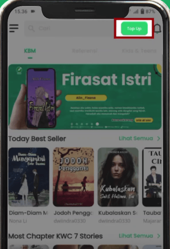 menu topup