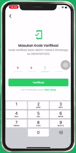 kode verifikasi